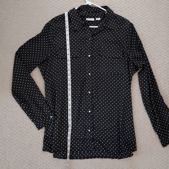 LIZ CLAIBORNE | B&W Button Up - Picture 2 of 5